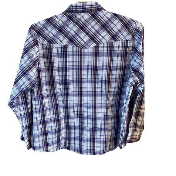 Ely Cattlemen plaid western Pearl button snap size XXL Cumberland outfitters - Picture 2 of 8